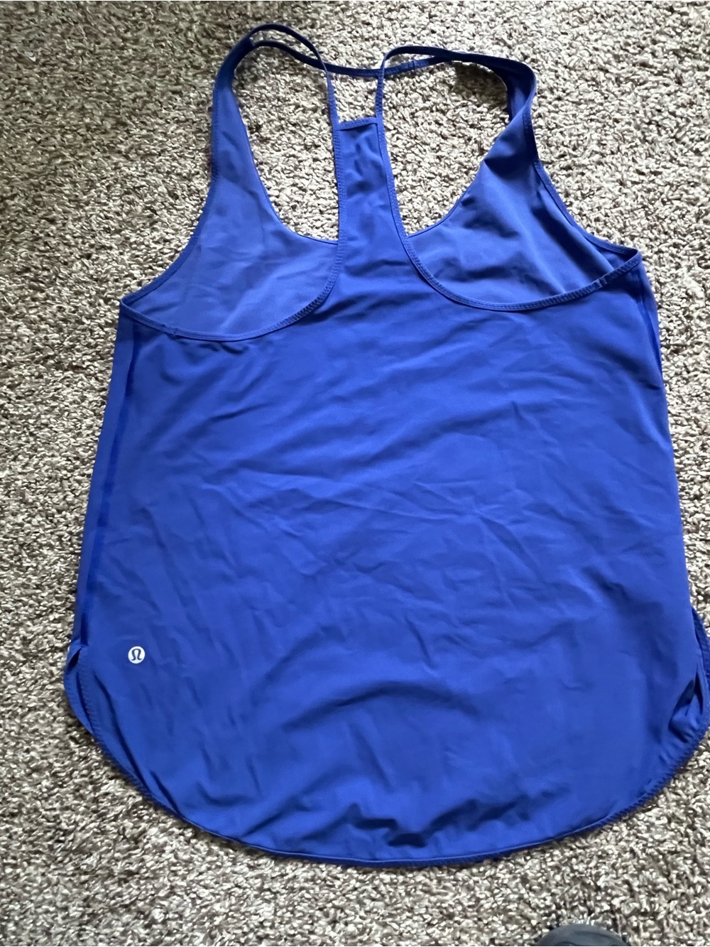 SOLD athletica Blue Racerback Tank Top - Picture 3 of 6